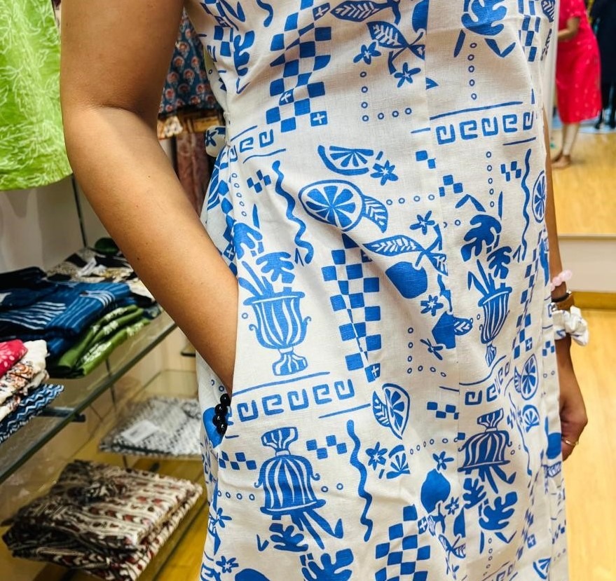 Flex cotton - White Blue - Image 2