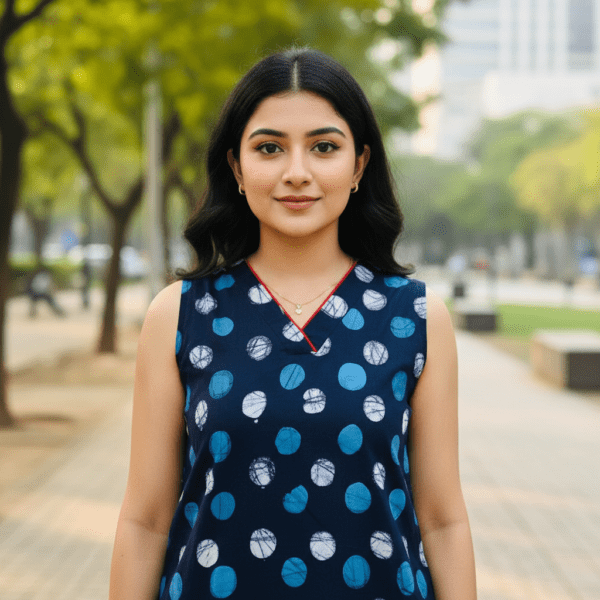 Short kurta - Polka dots